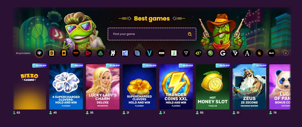Juegos de Casino Bizzo